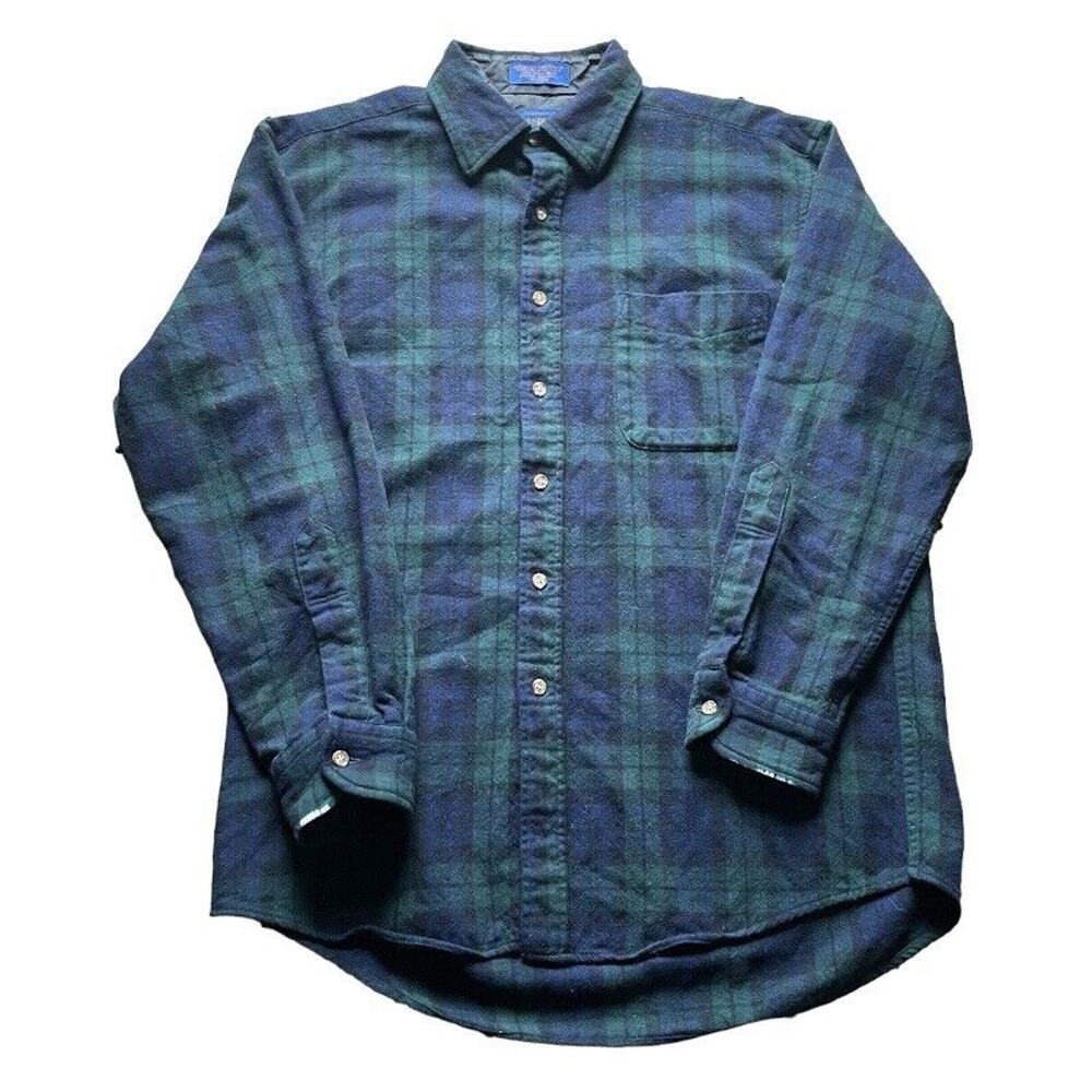 Pendleton Men Authentic Black Watch Flannel Shirt… - image 1